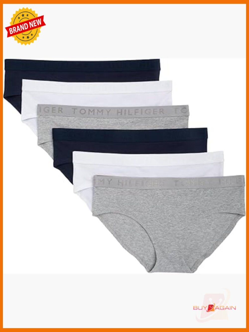 Cotton Hipster Underwear 6-Pack - Size Medium